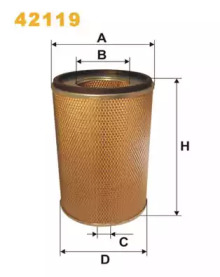 WIX FILTERS 42119 -  Воздушный фильтр